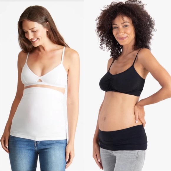 Isabel Maternity by Ingrid & Isabel Pants - Ingrid & Isabel Bellaband | Bundle of 2 Bellabands | Size 2